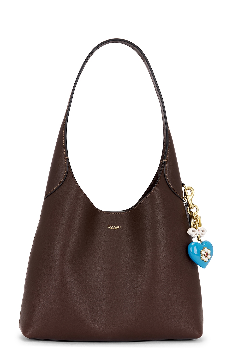 Coach Heart Bag Charm in Blue Multi | REVOLVE