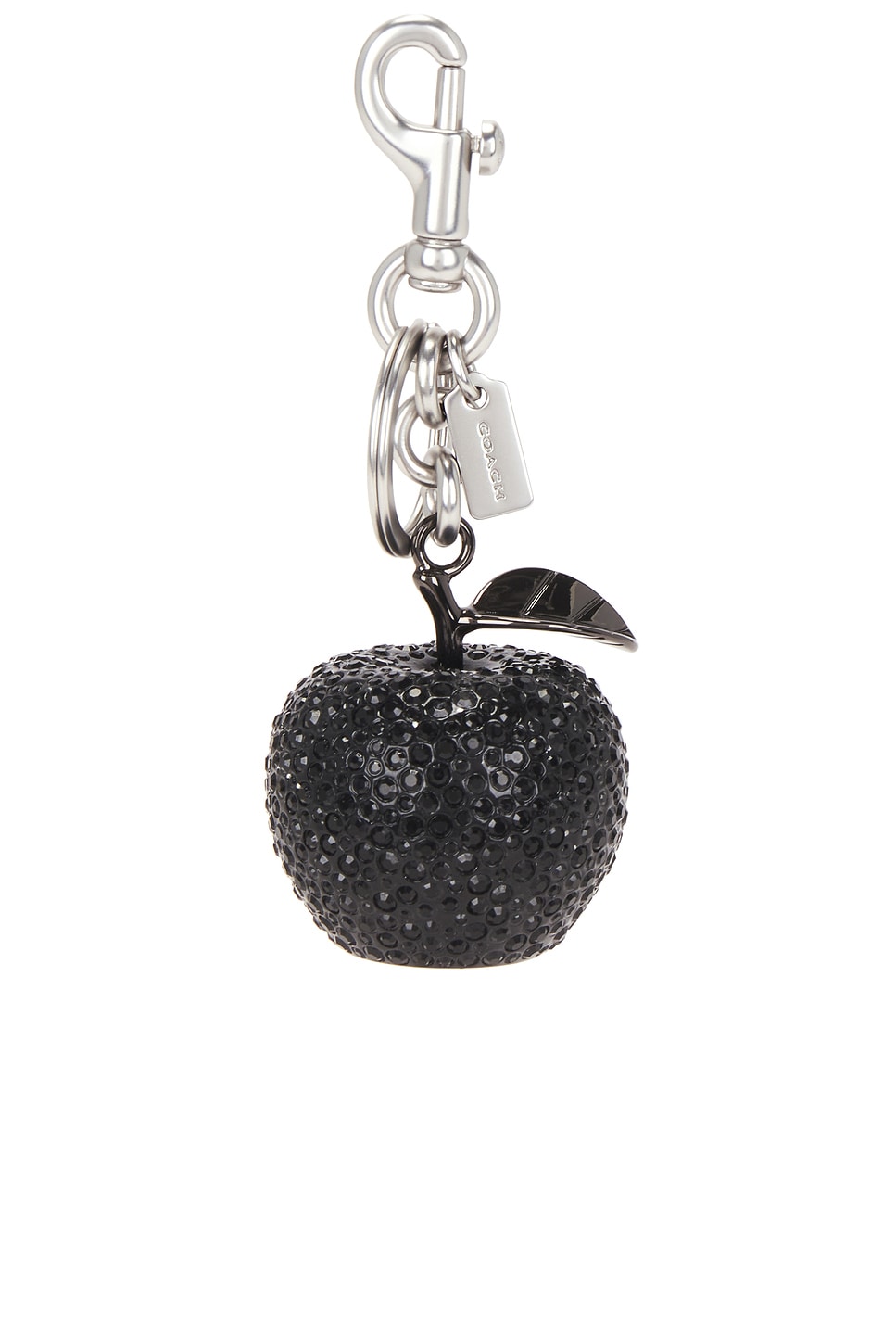 Coach SMALL CRYSTAL APPLE バッグチャーム - Black | REVOLVE