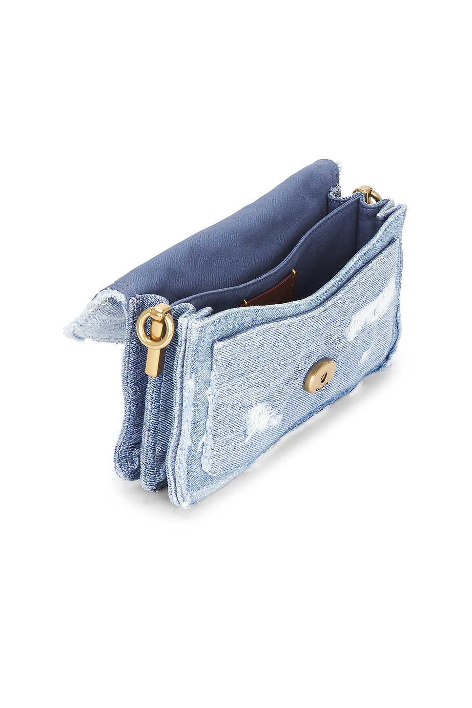 Coach Upcycled Denim Patchwork Tabby Shoulder Bag in Denim | REVOLVE