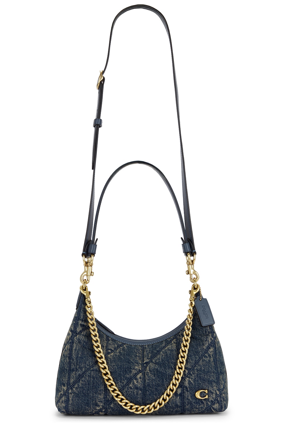 Soft Quilted Loved Denim Juliet 25 Shoulder Bag