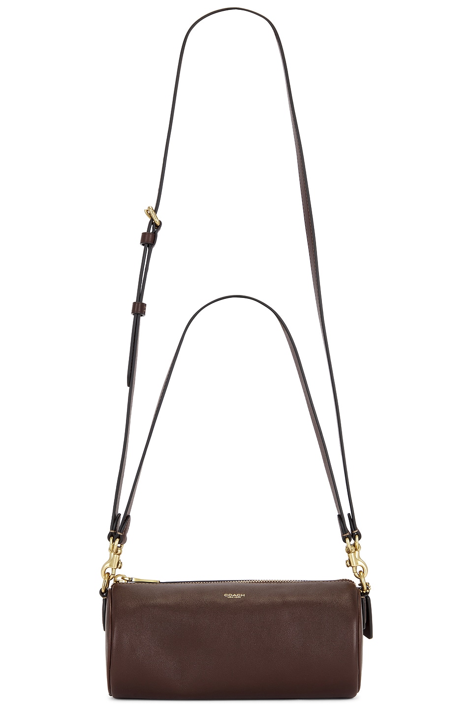 Natural Grain Leather Barrel Bag