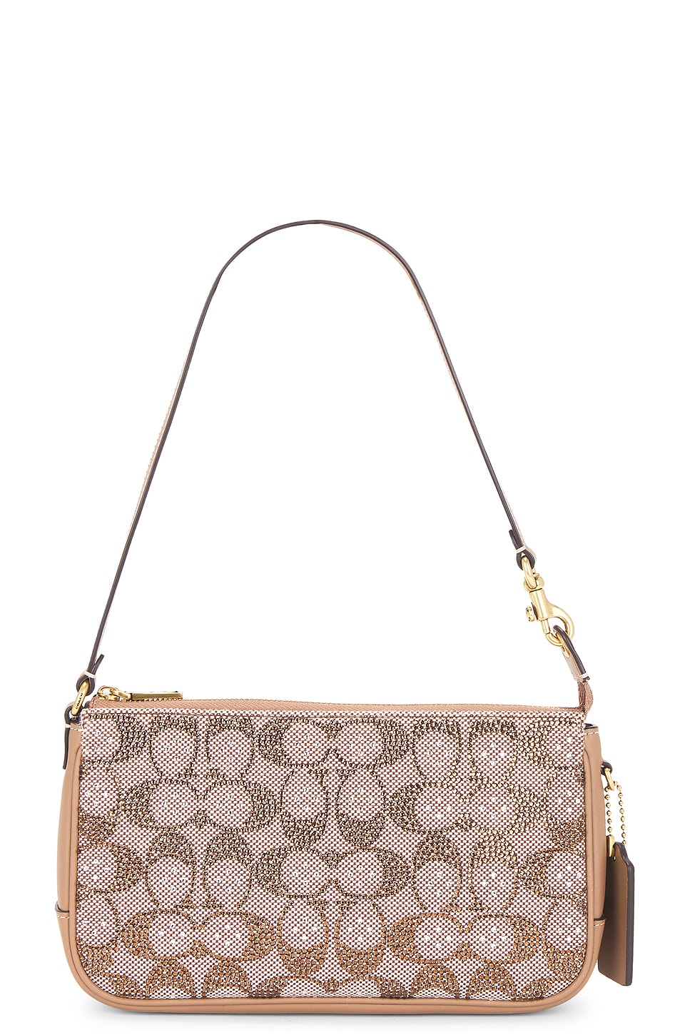 Crystal Signature Jacquard Plaza Bag