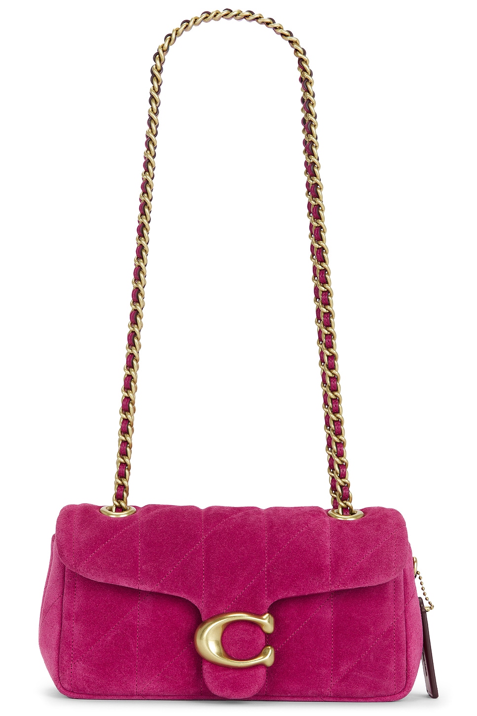 Quilted Suede Tabby Shoulder Bag 20