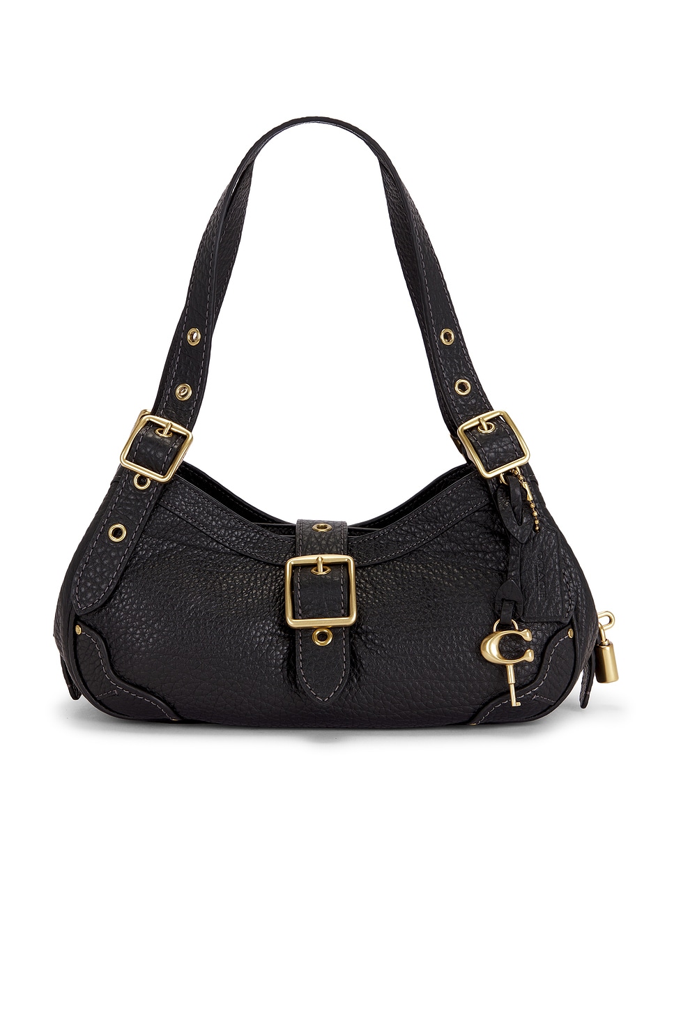 Textured Pebble Leather Drifter Shoulder Bag