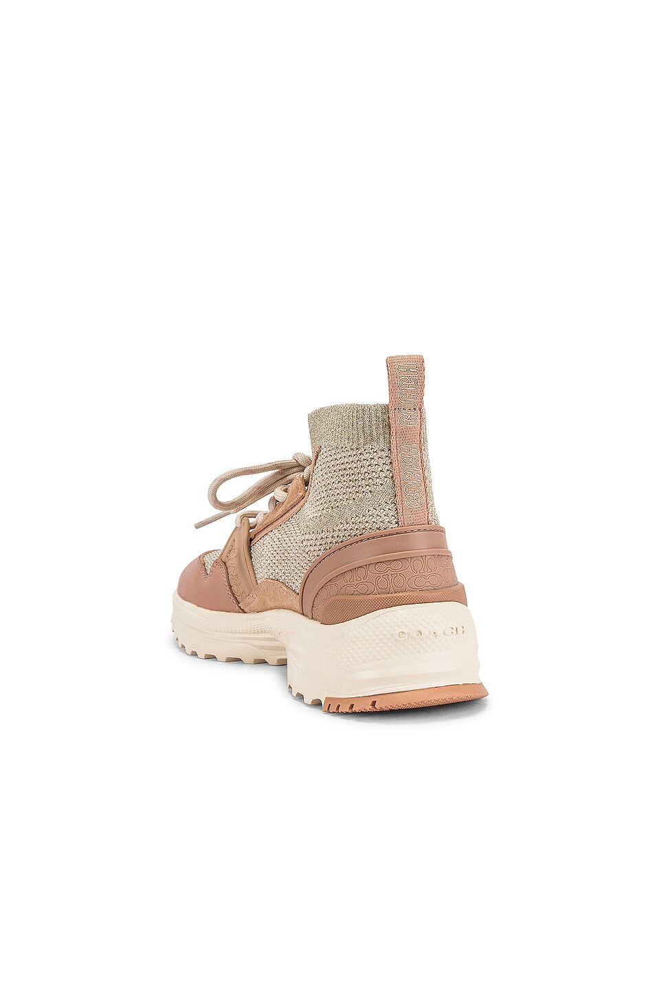 coach c245 high top knit runner