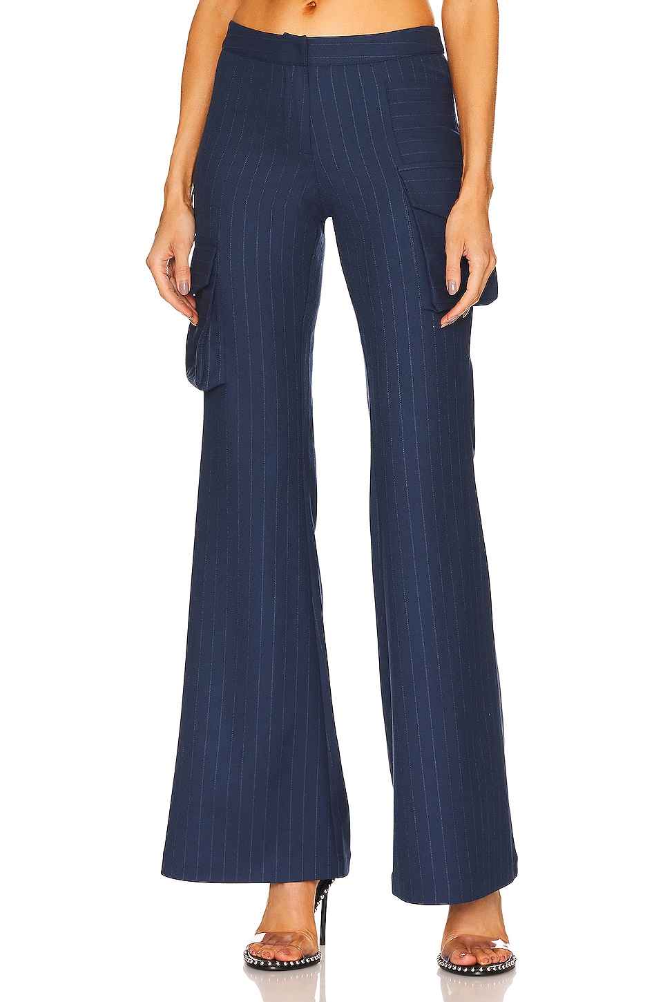 Ceren Ocak Low Waist Flare Pant in Striped | REVOLVE