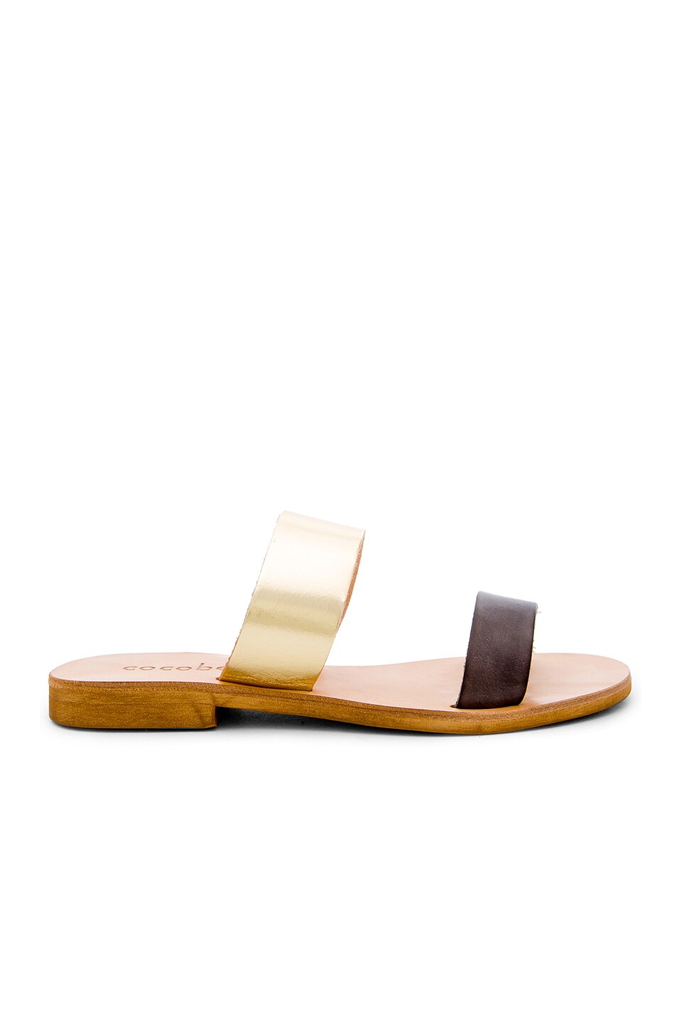 cocobelle leather slide sandals