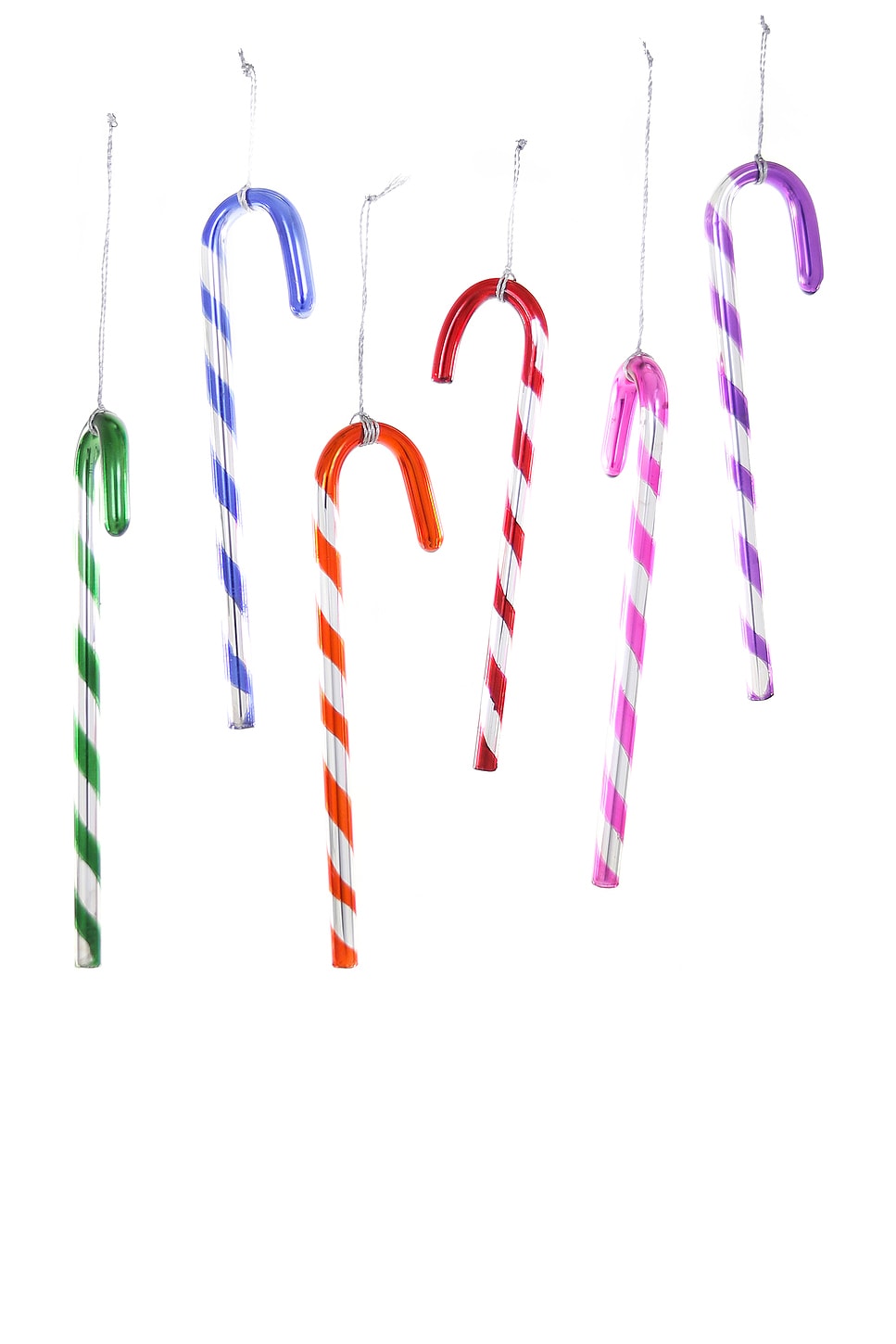 Cody Foster & Co Set Of 6 Mercury Glass Candy Cane Ornament Assortment | REVOLVE