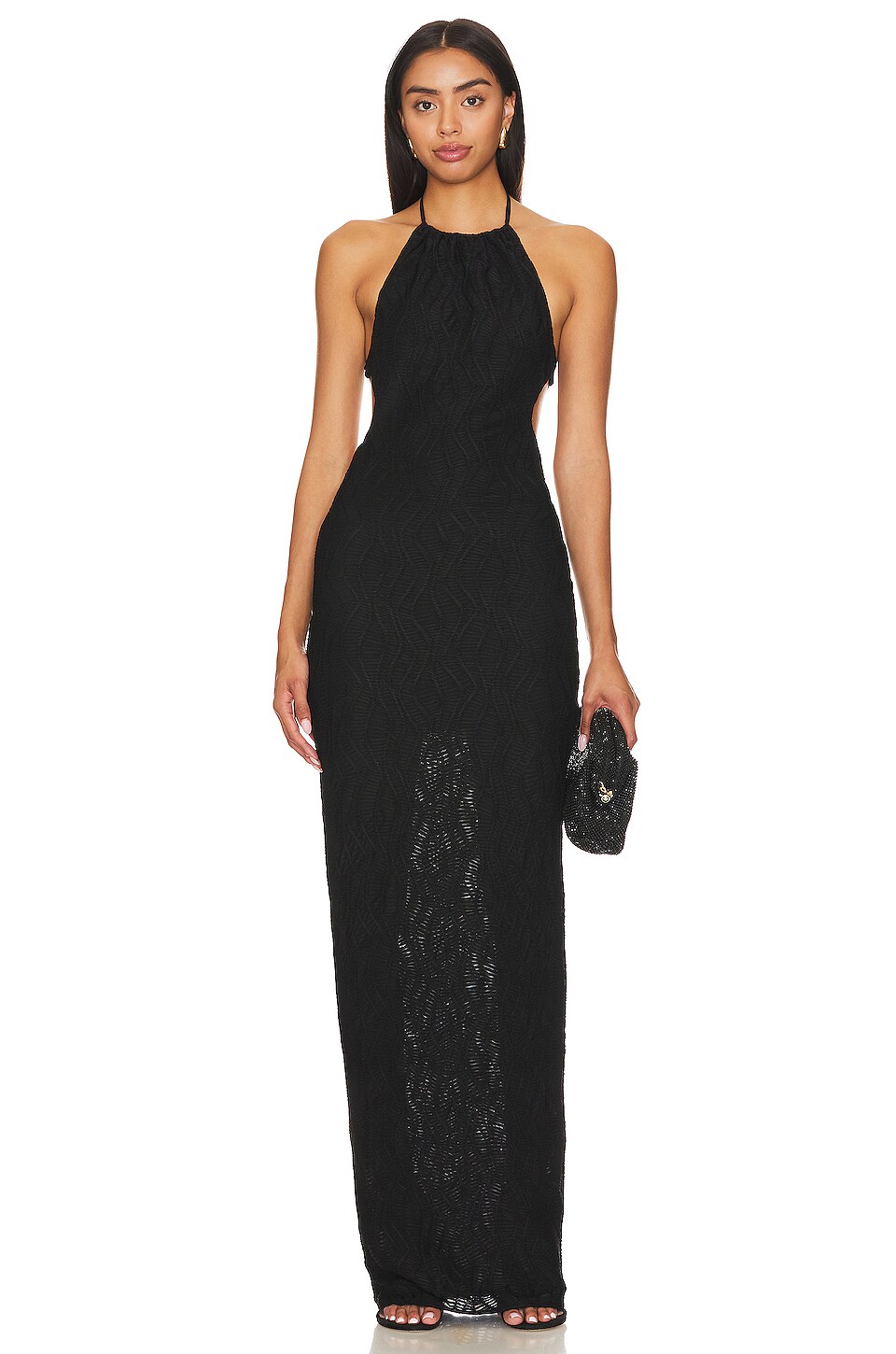Camila Coelho Mason Maxi Dress in Black REVOLVE