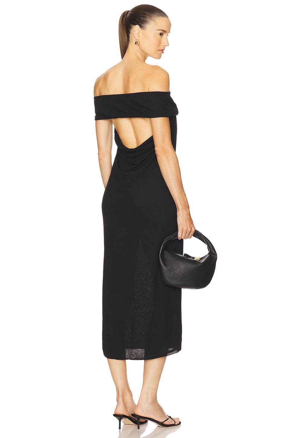 Camila Coelho Emmaline Midi Dress in Black | REVOLVE