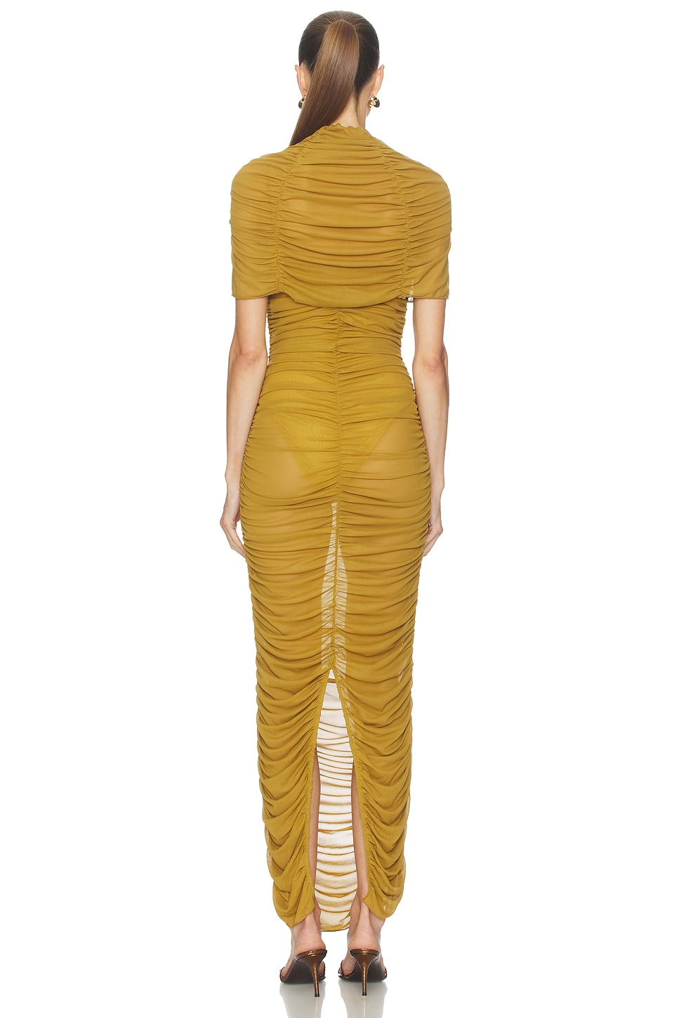 Camila Coelho Rocio Midi Dress in Chartreuse