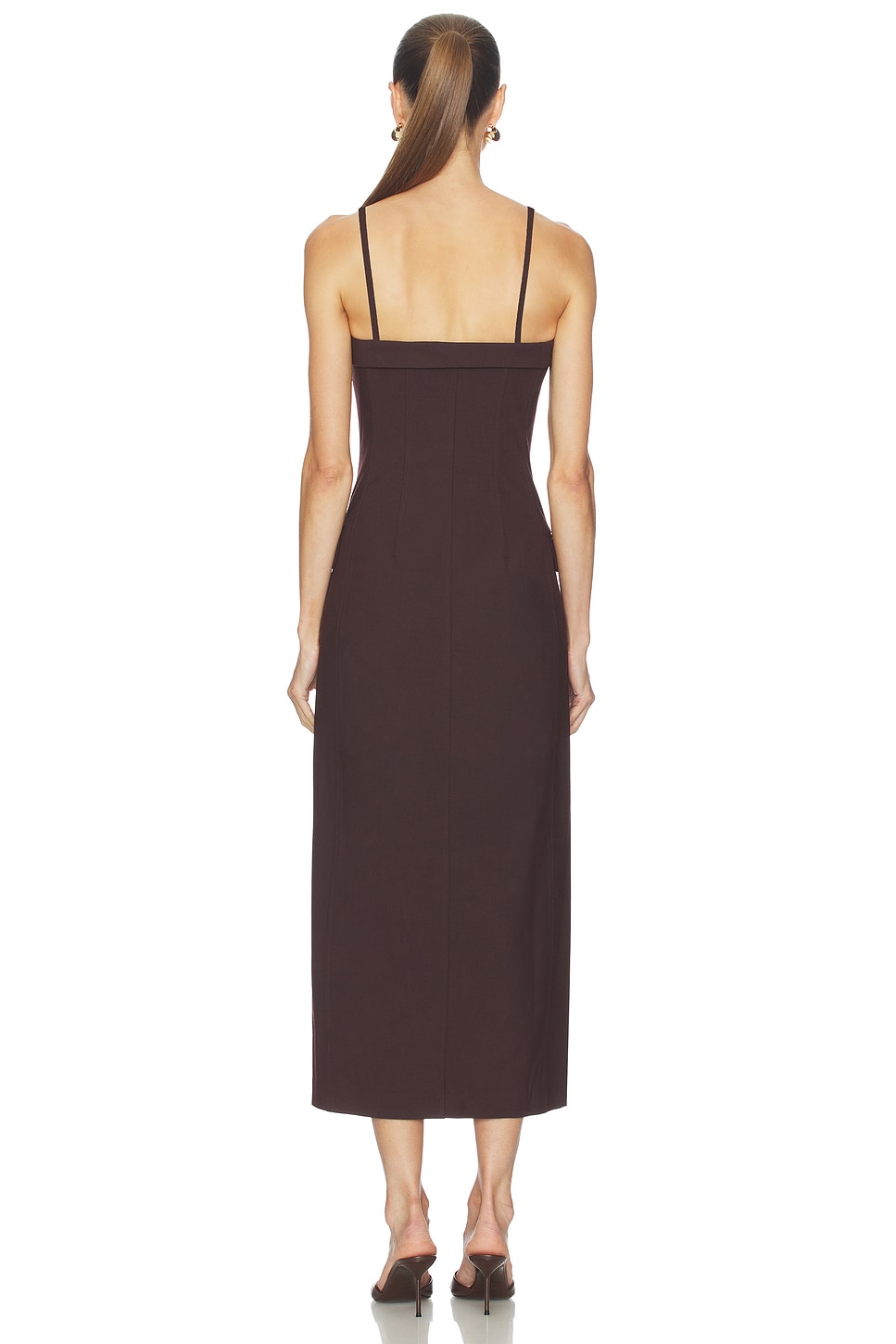 strapless full skirt midi dress Strapless Midi A-Line Prom Dress with Lace-Up Back Sage / 3XLarge