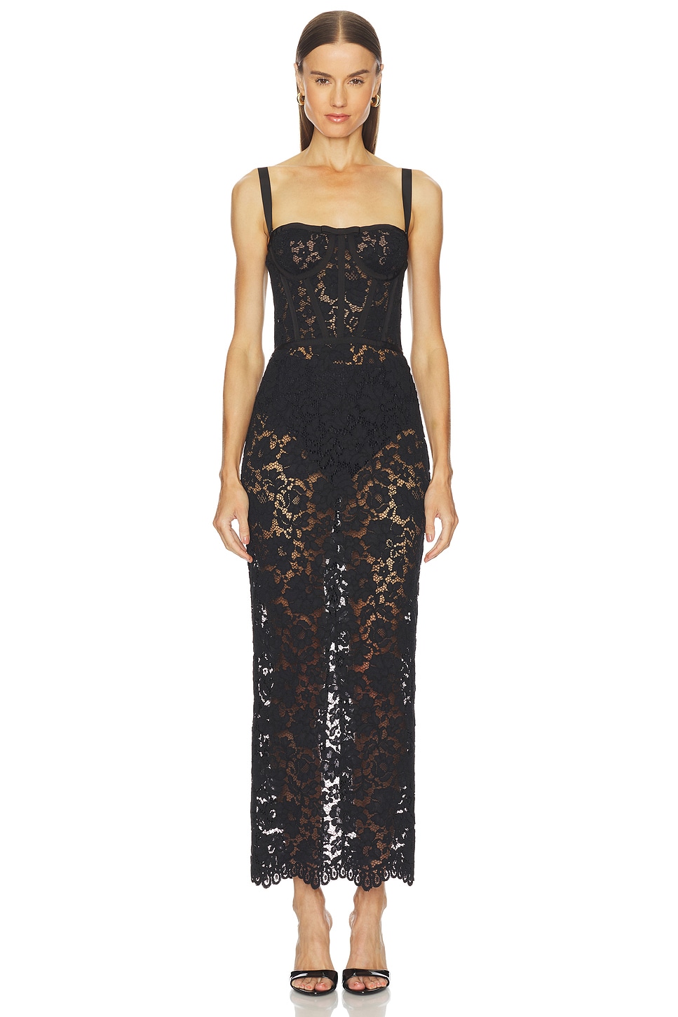 Camila Coelho Adilia Midi Dress in Black | REVOLVE Camila Coelho Adilia Midi Dress in Black | REVOLVE