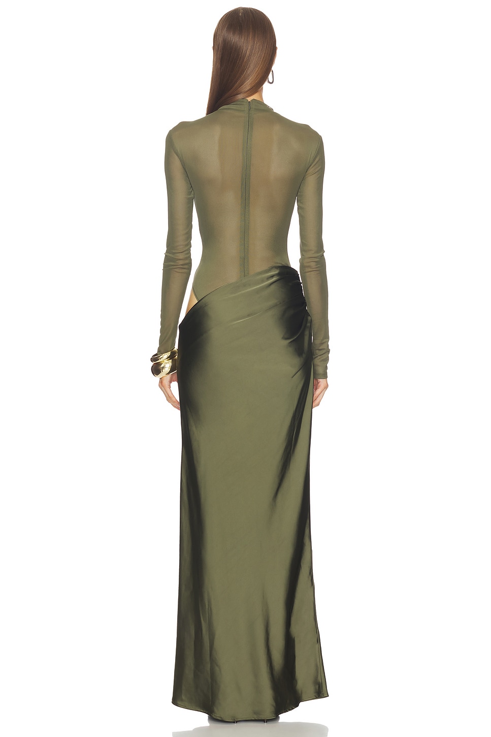 Camila Coelho Elarina Maxi Dress in Olive | REVOLVE