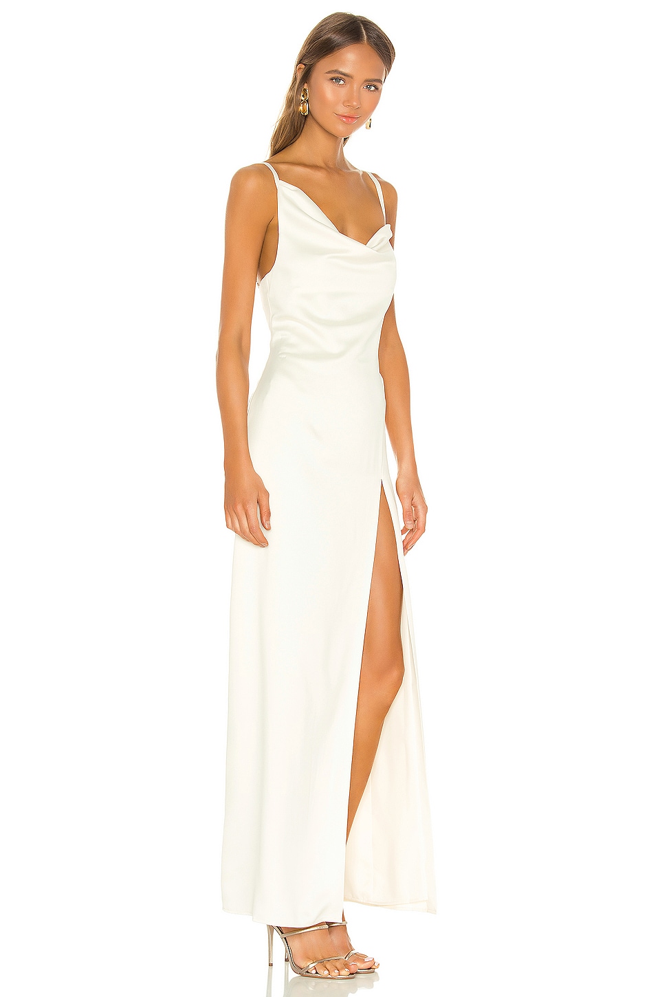 Camila Coelho Reyna Maxi Dress in Pearl White