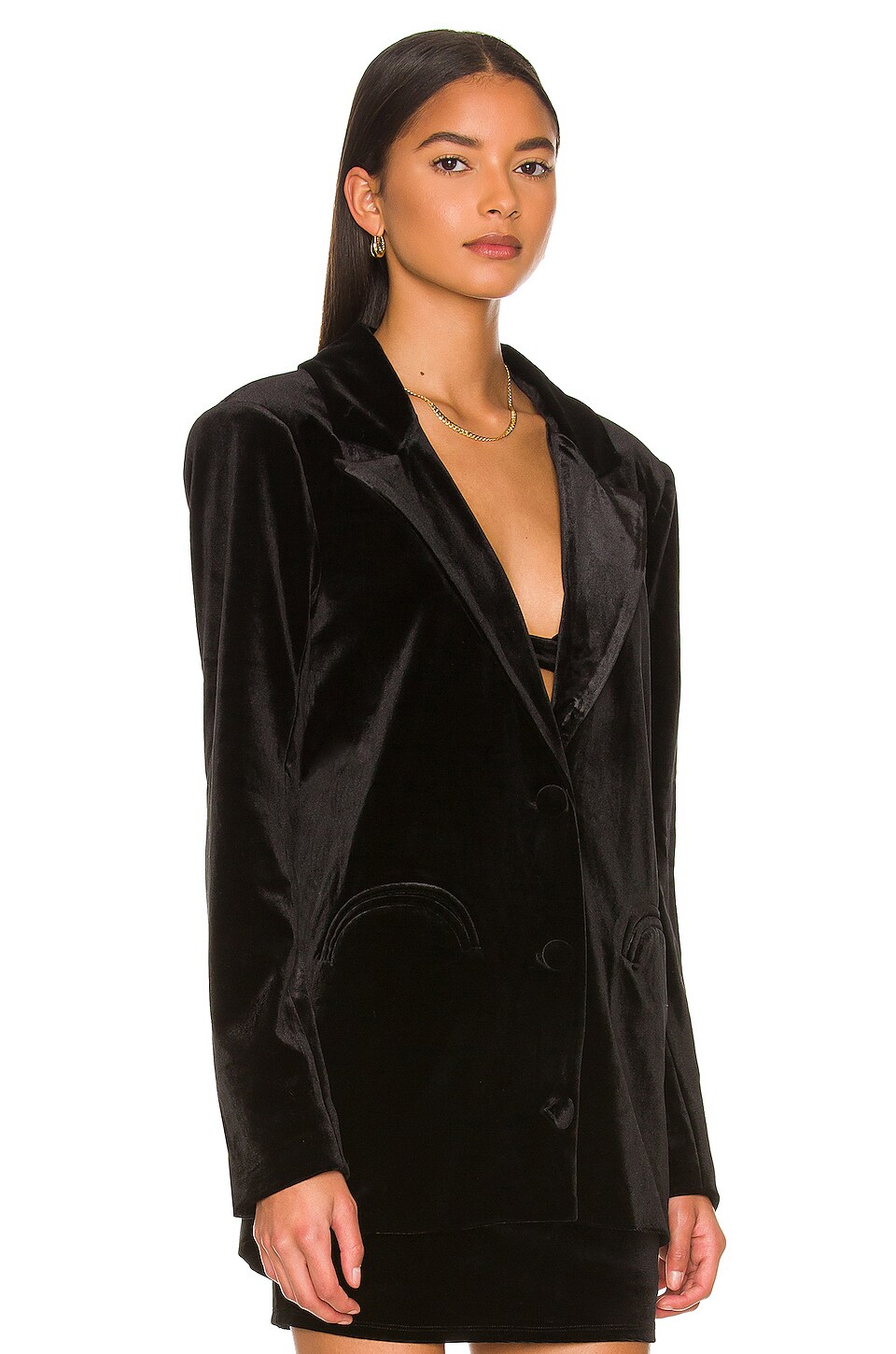 Camila Coelho Lori Oversized Blazer in Black