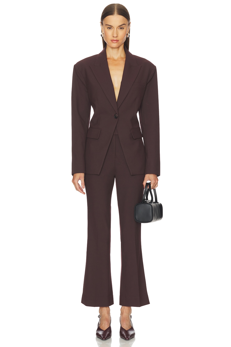 Camila Coelho Rumi Jacket in Oxblood REVOLVE