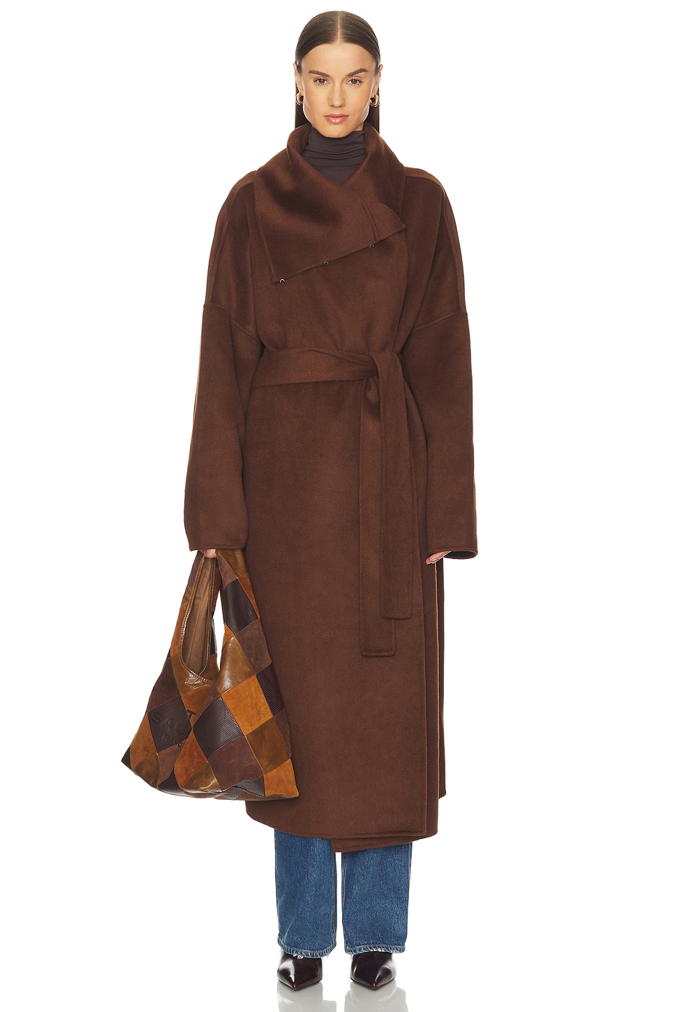 Camila Coelho Mirta Coat in Espresso | REVOLVE Camila Coelho Mirta Coat in Espresso | REVOLVE