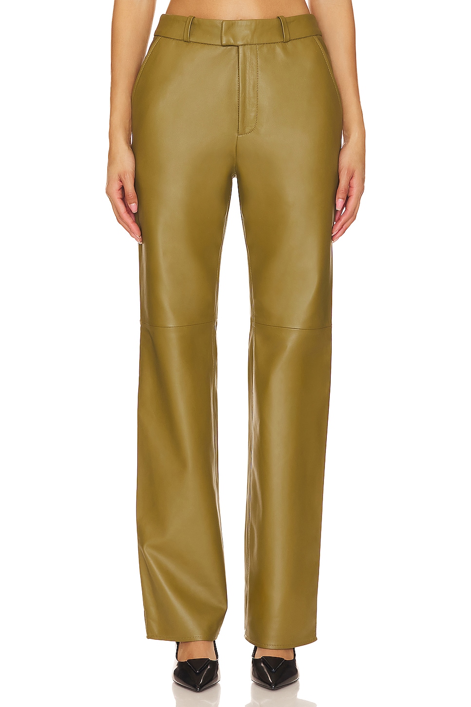Cinq a Sept Embellished Collins Pant in Moss