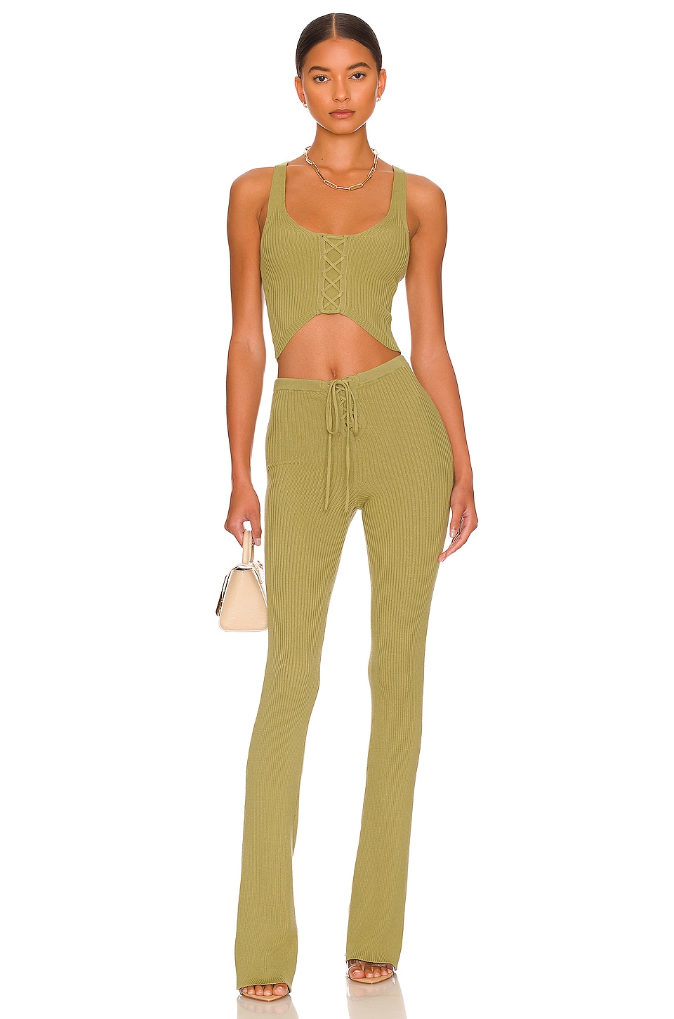 Artemis Lace Up Knit Pant