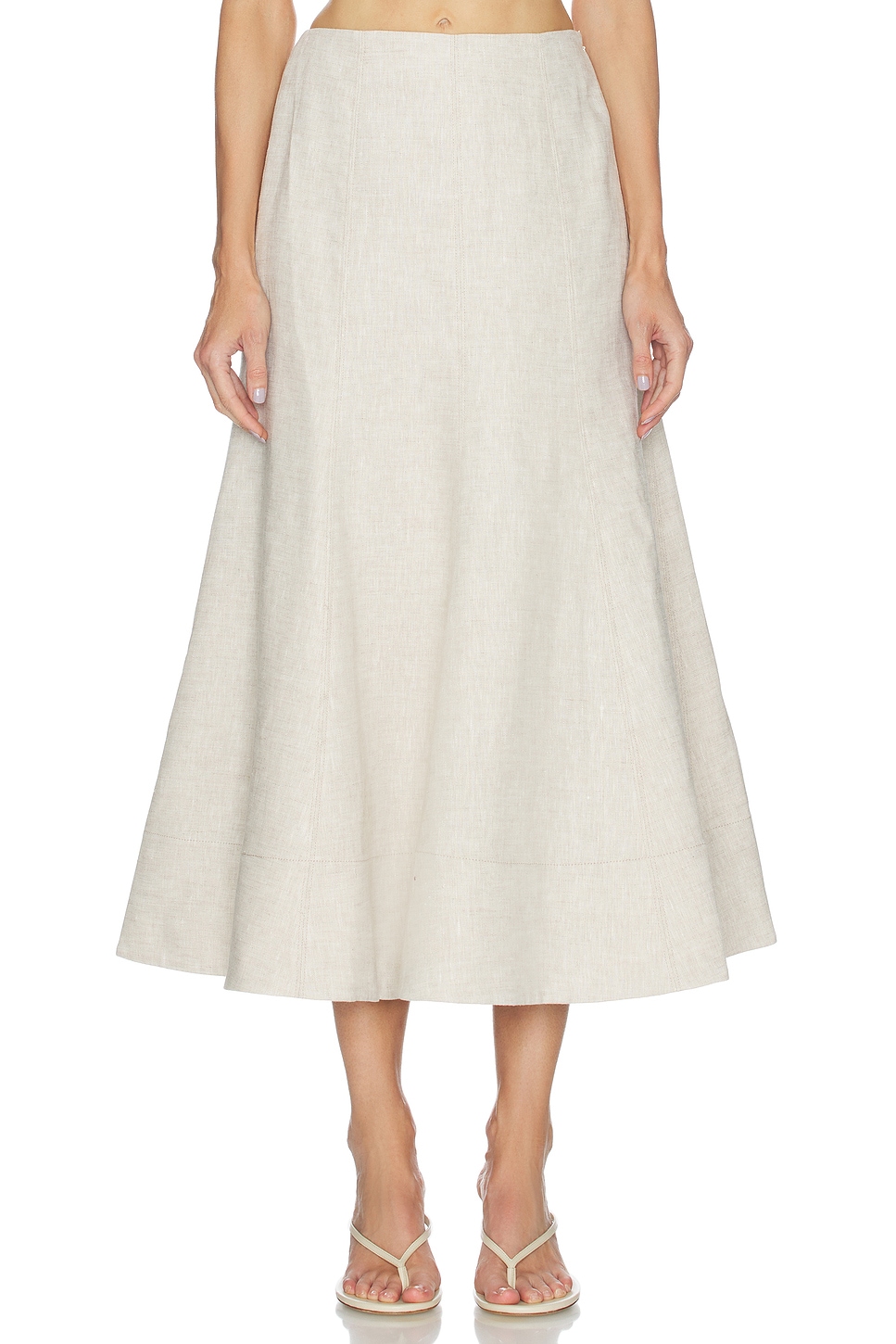 Malena Linen Midi Skirt - thumbnail 2