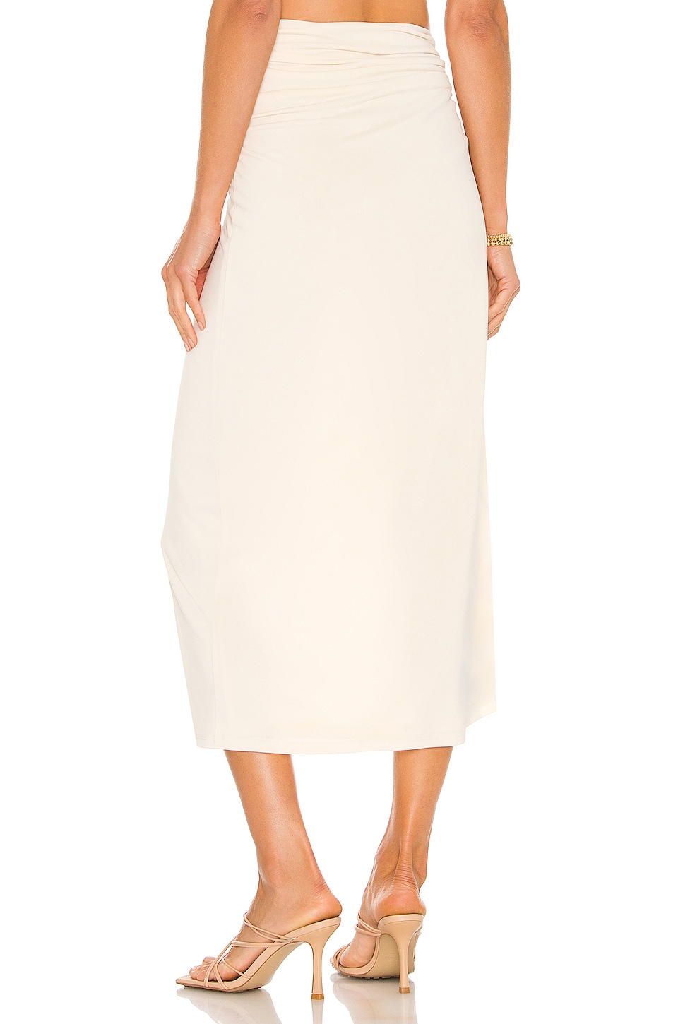 Camila Coelho Claire Midi Skirt in Creme | REVOLVE