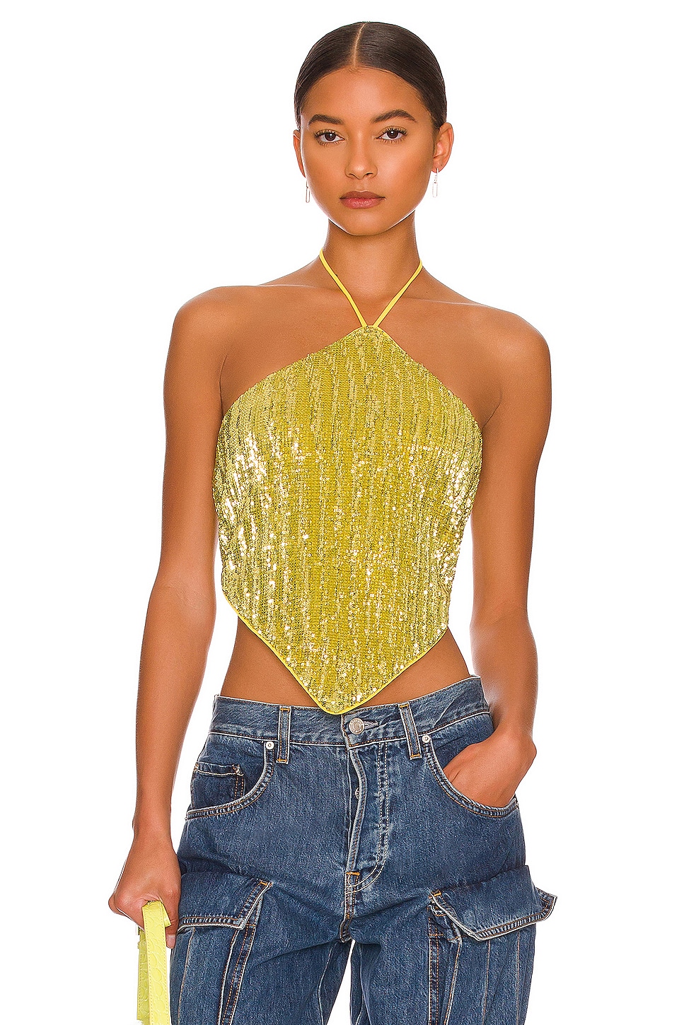 Camila Coelho Samantha Top in Limoncello