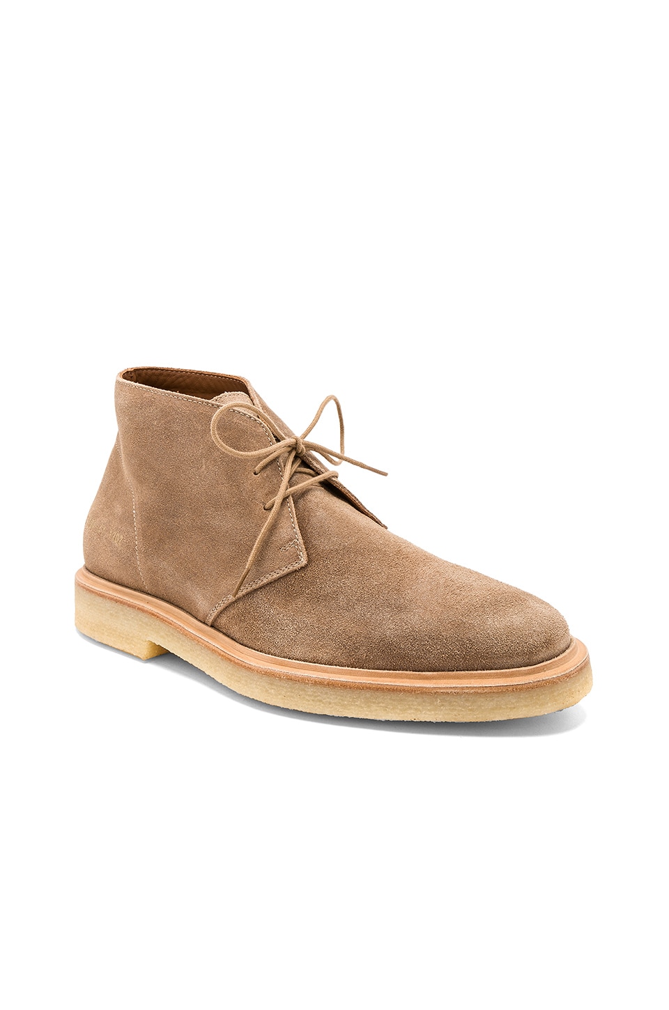 COMMON PROJECTS WAXED SUEDE CHUKKA, TAN | ModeSens