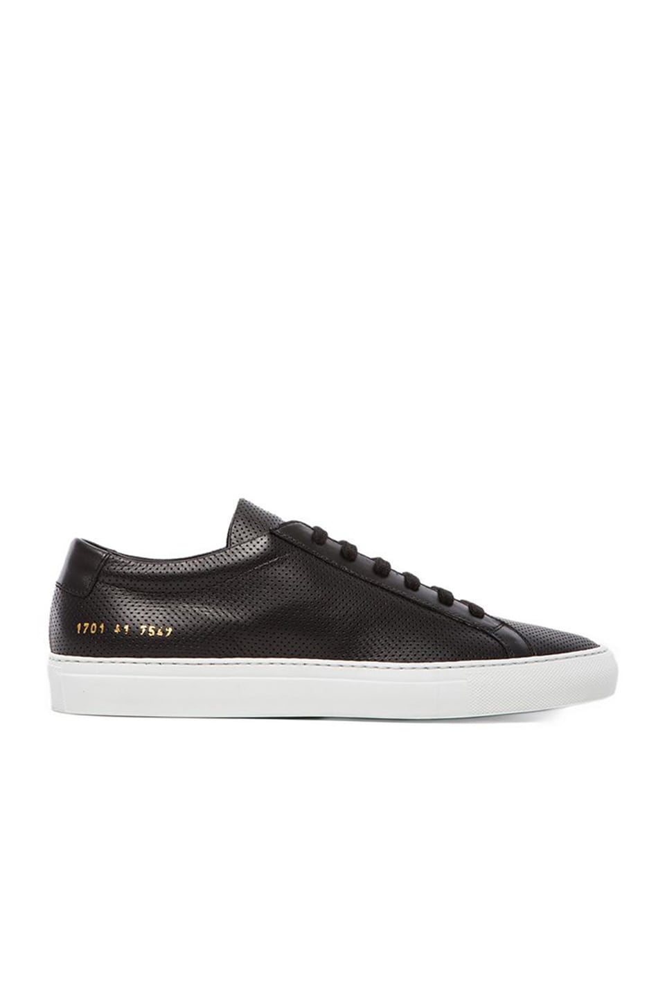 COMMON PROJECTS ORIGINAL ACHILLES PERFORATED, BLACK | ModeSens