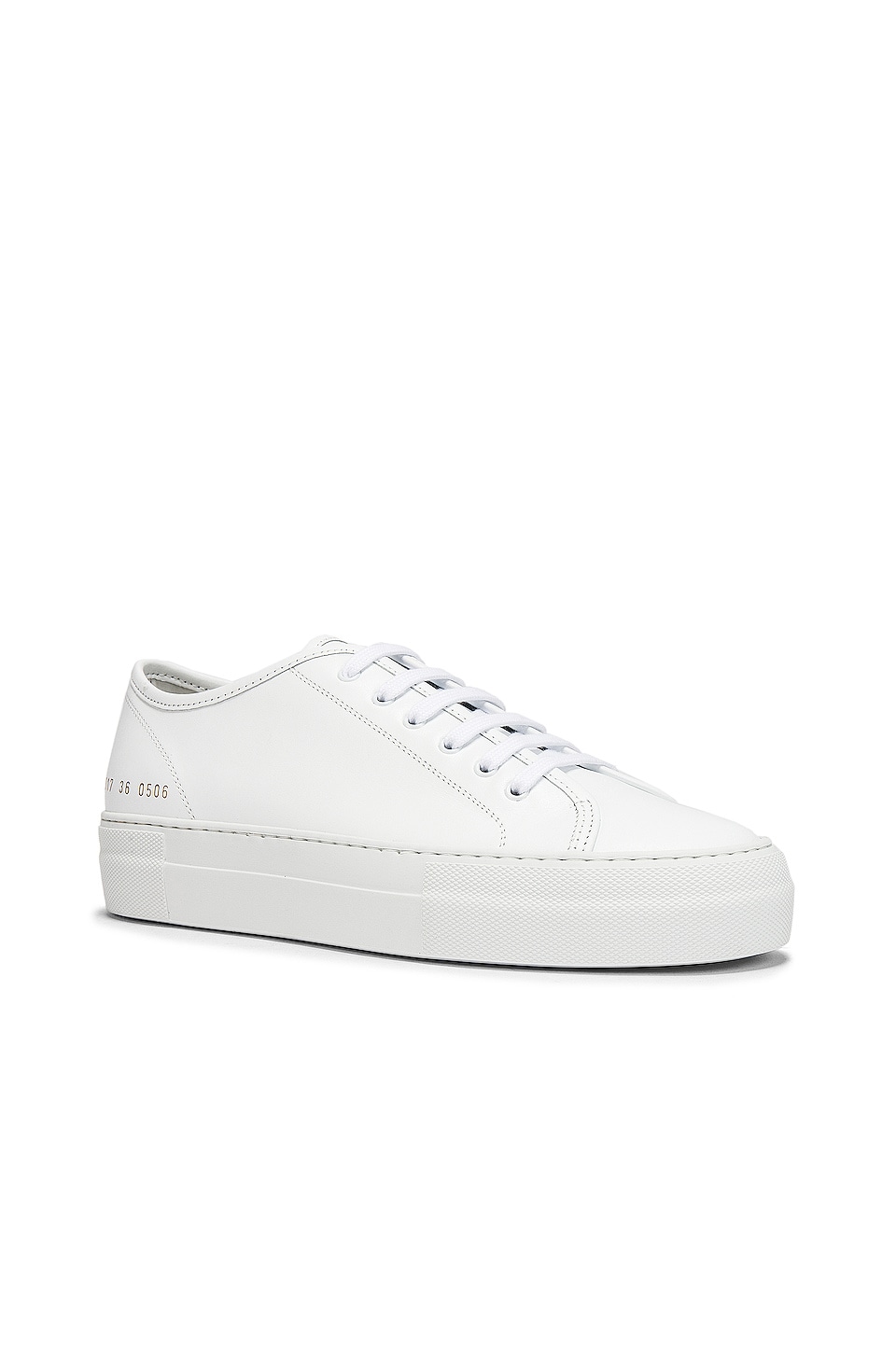 Common Projects Tournament Low Platform Super Sneaker in White