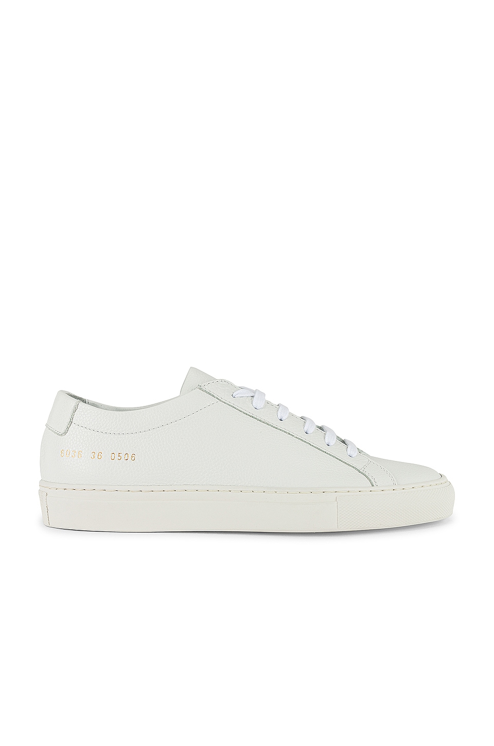 Common Projects Achilles Pebbled Sneaker in White | REVOLVE