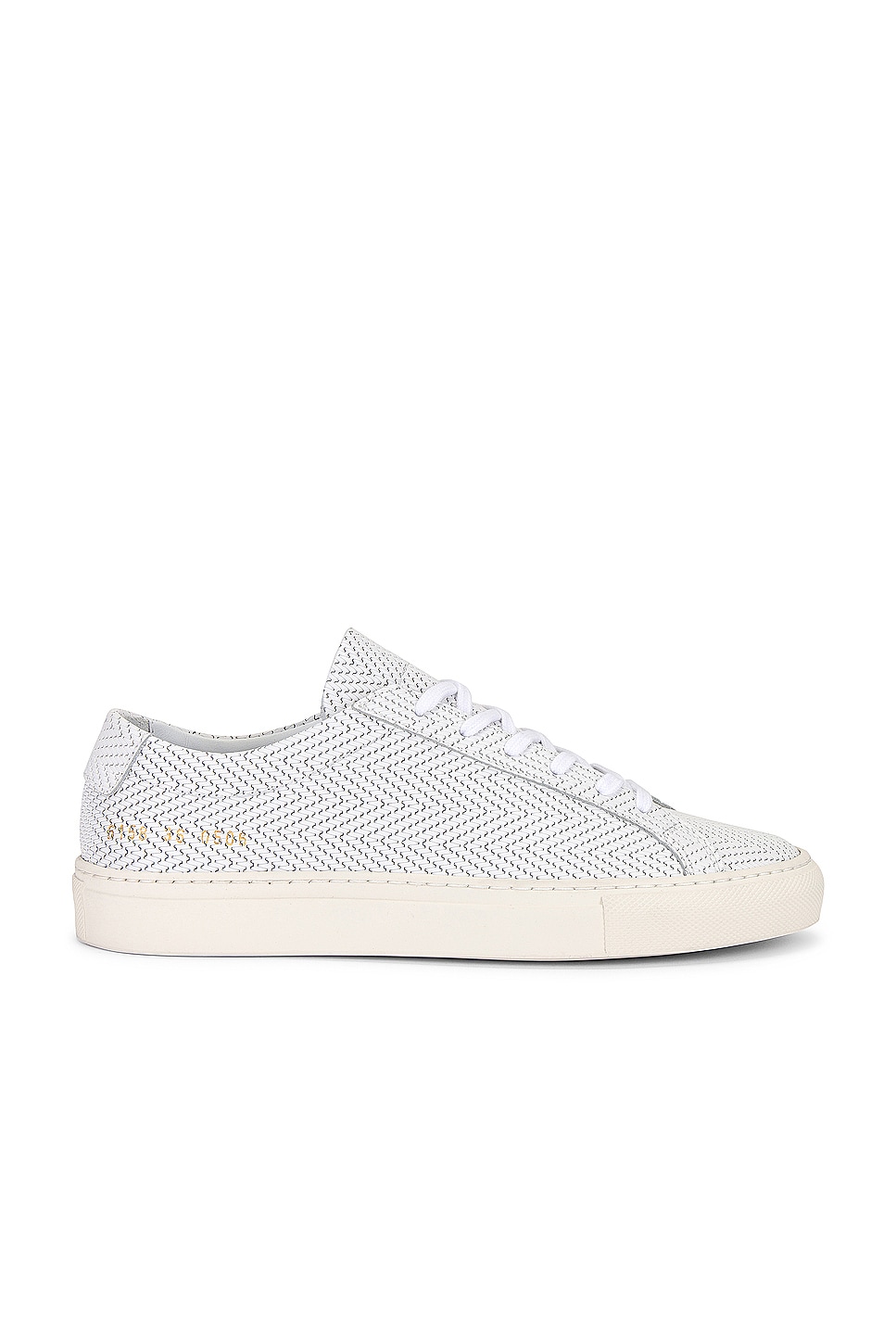 Common Projects Original Achilles Basket Weave Sneaker in White REVOLVE