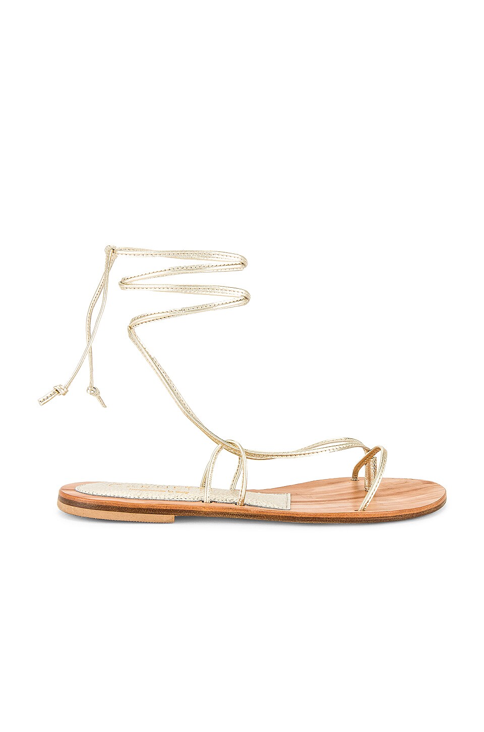 CoRNETTI Ermi Lace Up Sandal in Marbled Gold