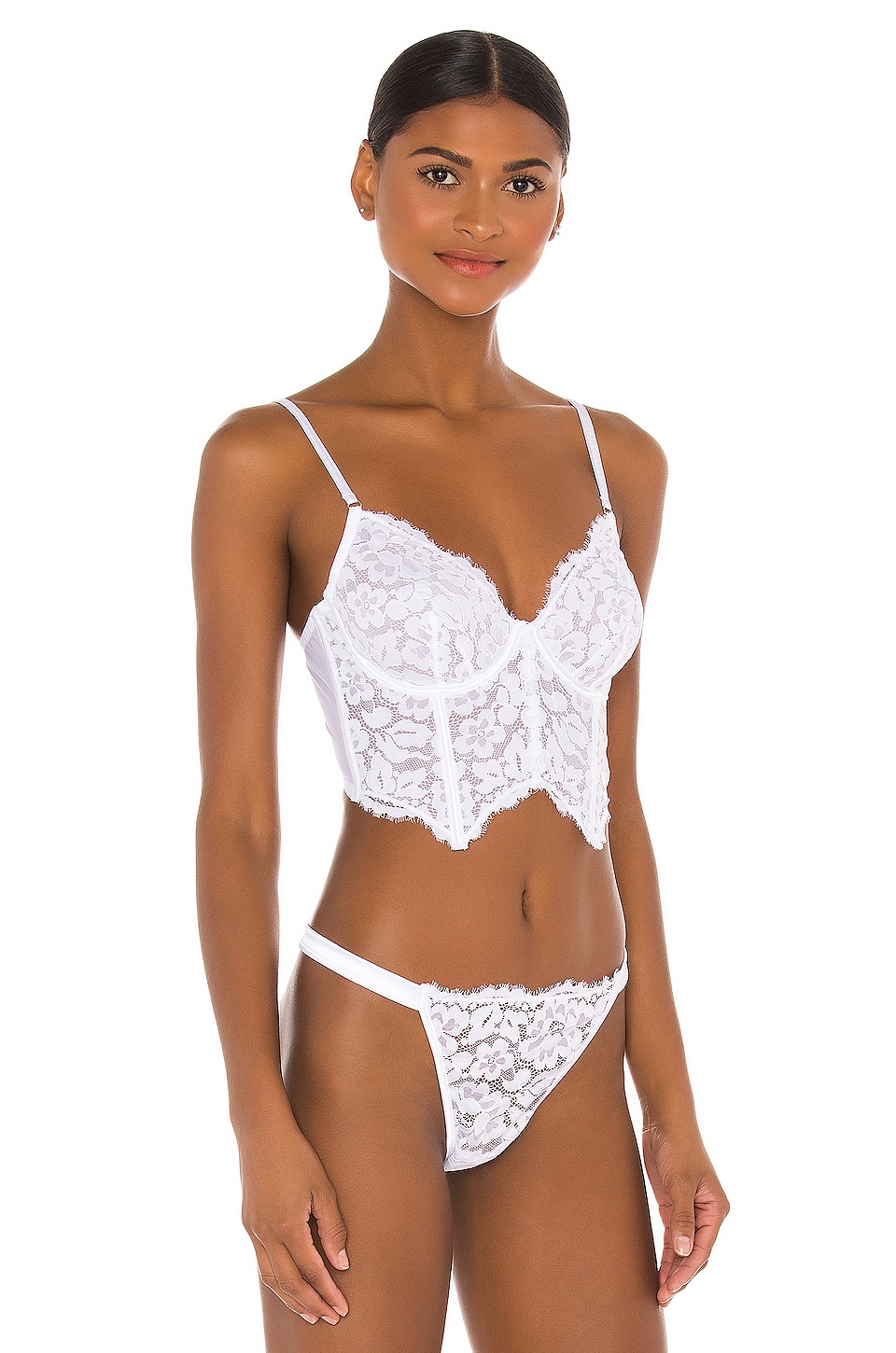 Cosabella Magnolia Longline Underwire Bra in White