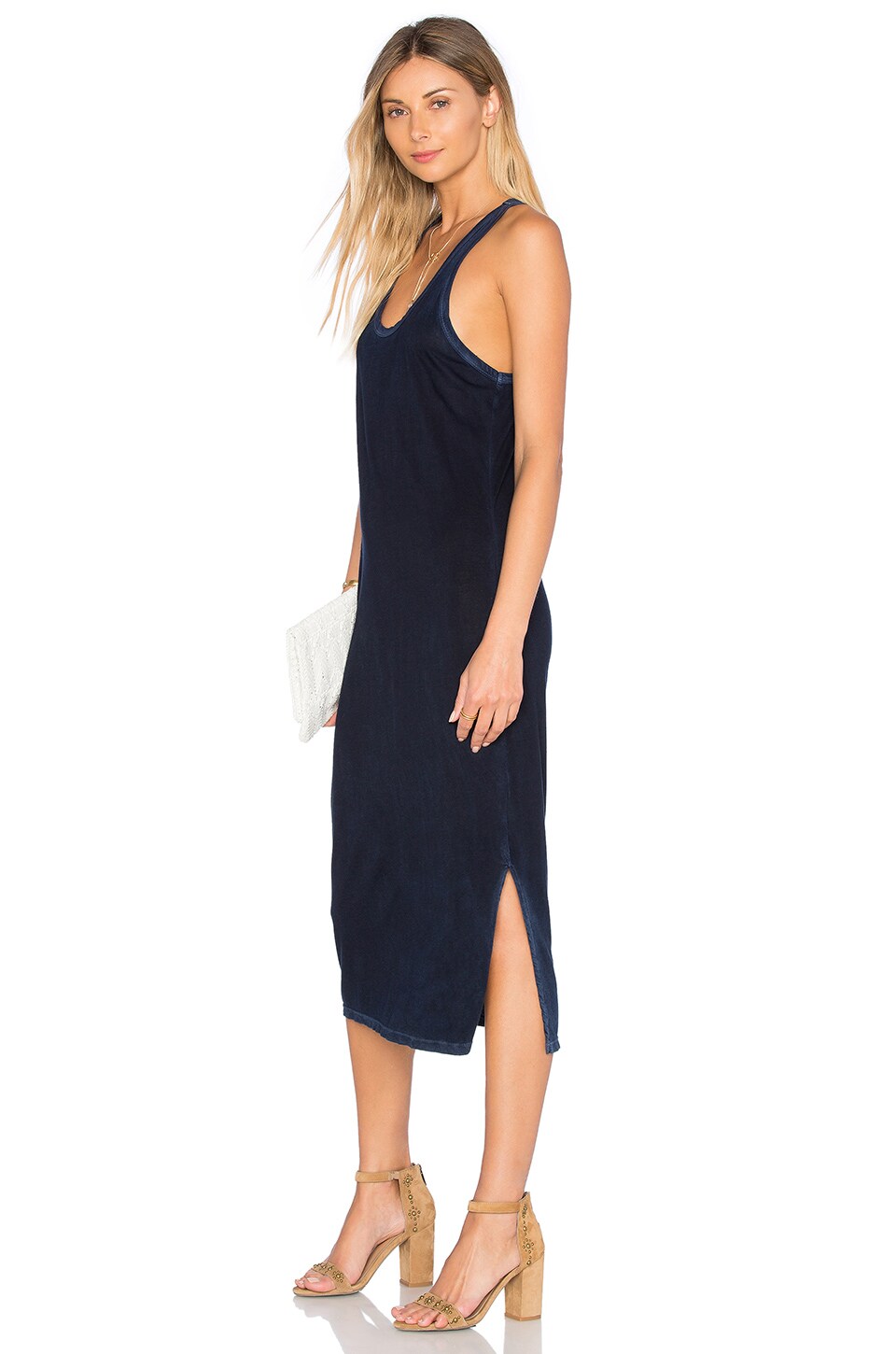 COTTON CITIZEN Mykonos Midi Dress in Navy REVOLVE