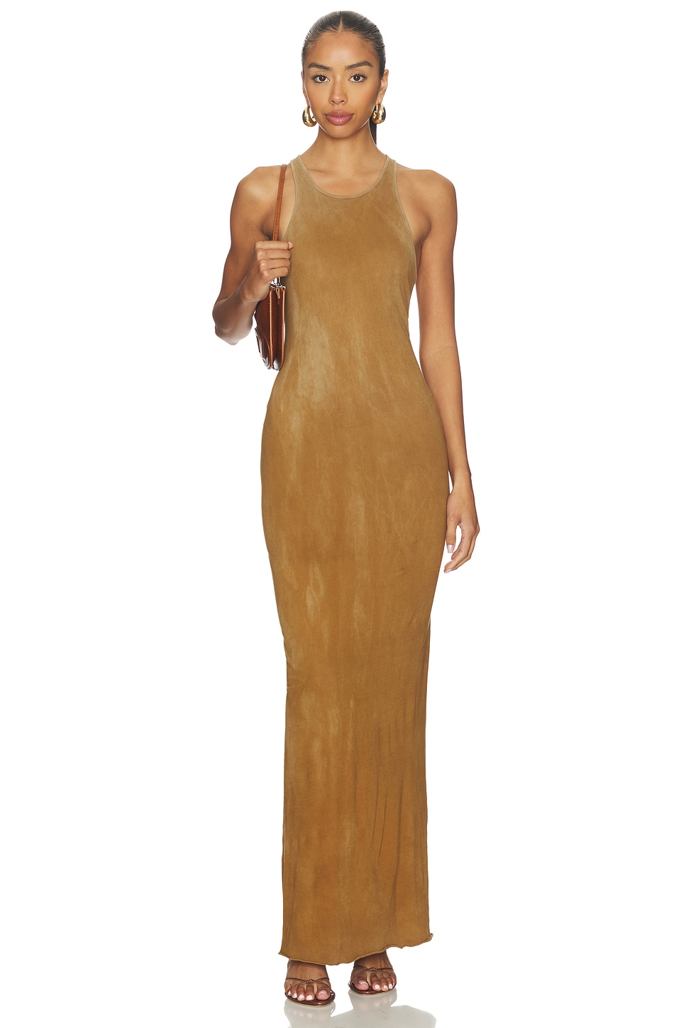 Cotton Citizen Marbella Maxi Dress in Tan - Size S Cotton Citizen Marbella Maxi Dress in Tan - Size S