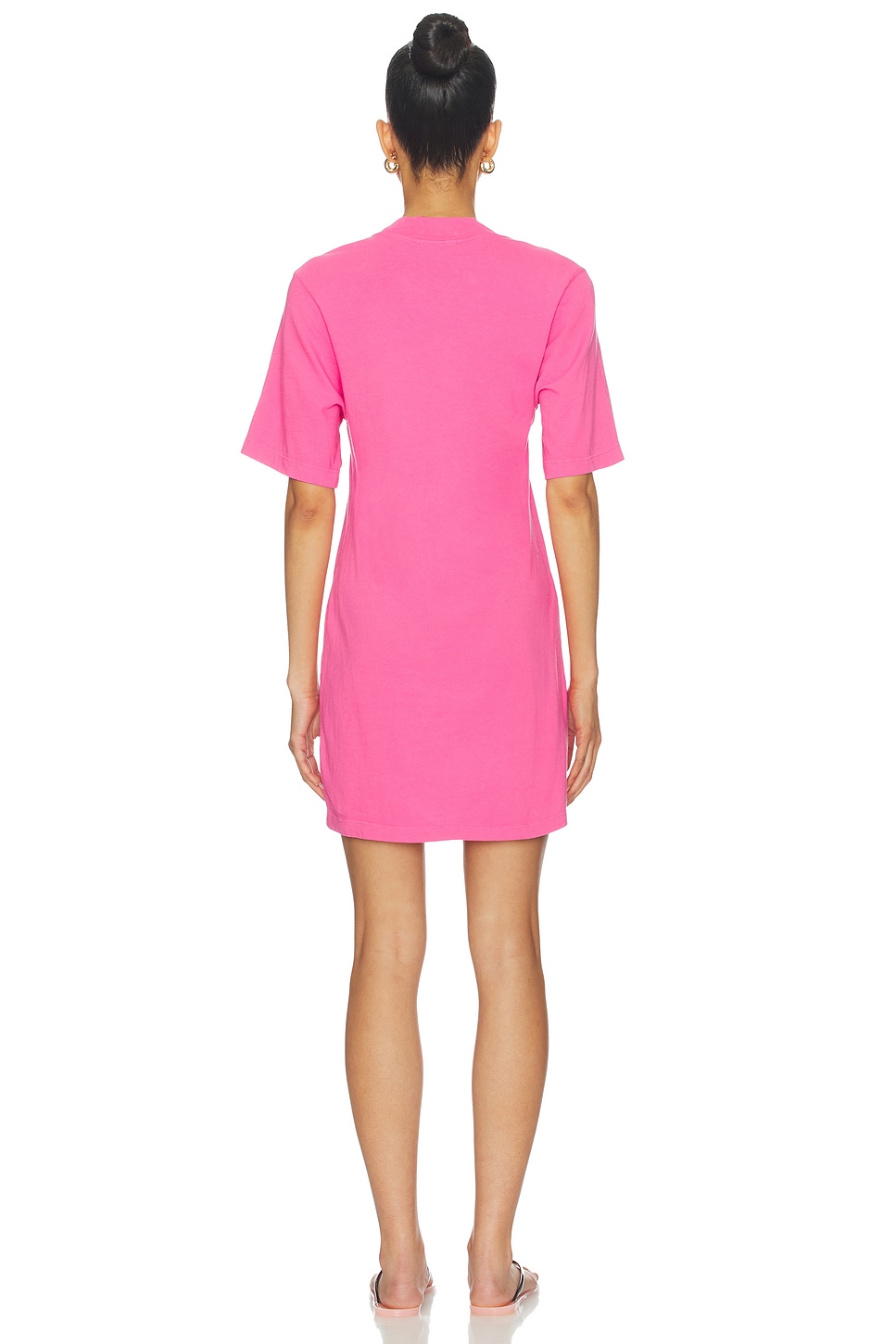 cotton citizen tokyo short sleeve mini dress COTTON CITIZEN The Tokyo Mini Dress in Cerise
