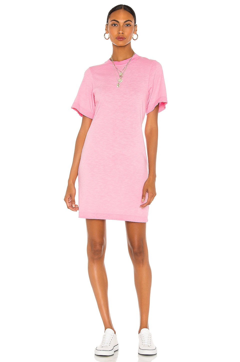 COTTON CITIZEN x REVOLVE Tokyo Short Sleeve Mini Dress in Vintage Hot Pink  | REVOLVE