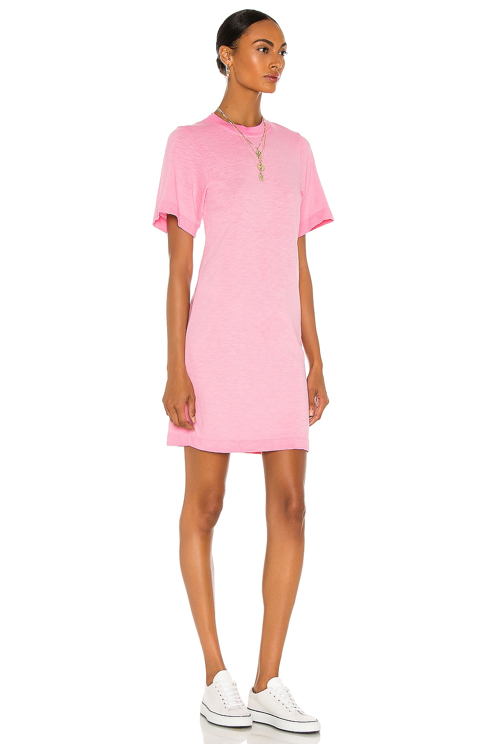 COTTON CITIZEN x REVOLVE Tokyo Short Sleeve Mini Dress in Vintage Hot Pink