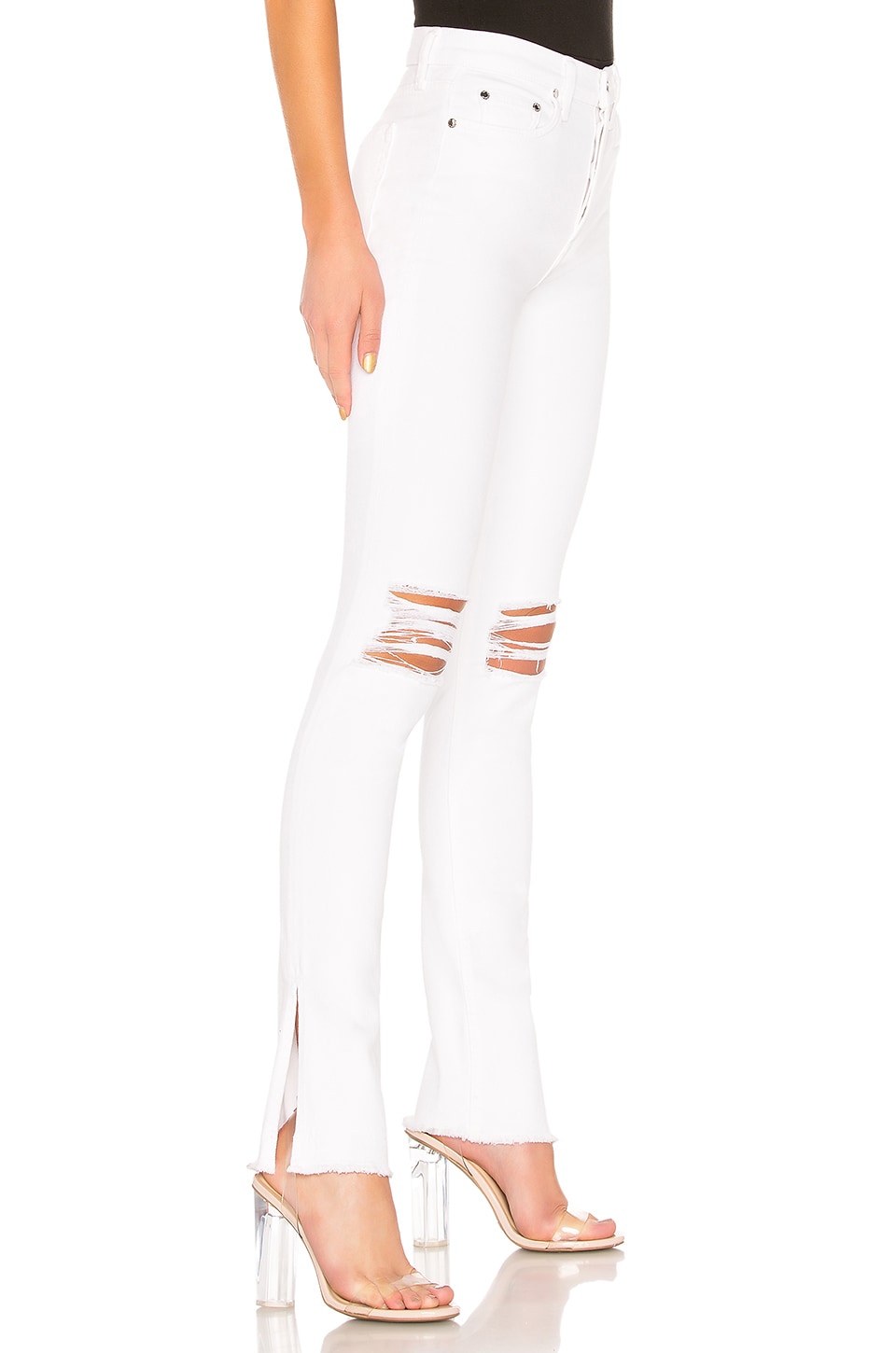 COTTON CITIZEN High Split Jean in White REVOLVE
