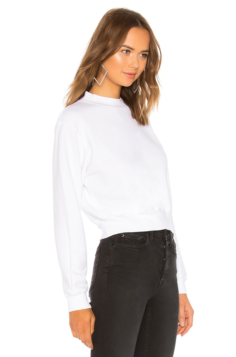 Cotton Citizen Milan Round-neck Cotton-jersey Sweatshirt In White ...