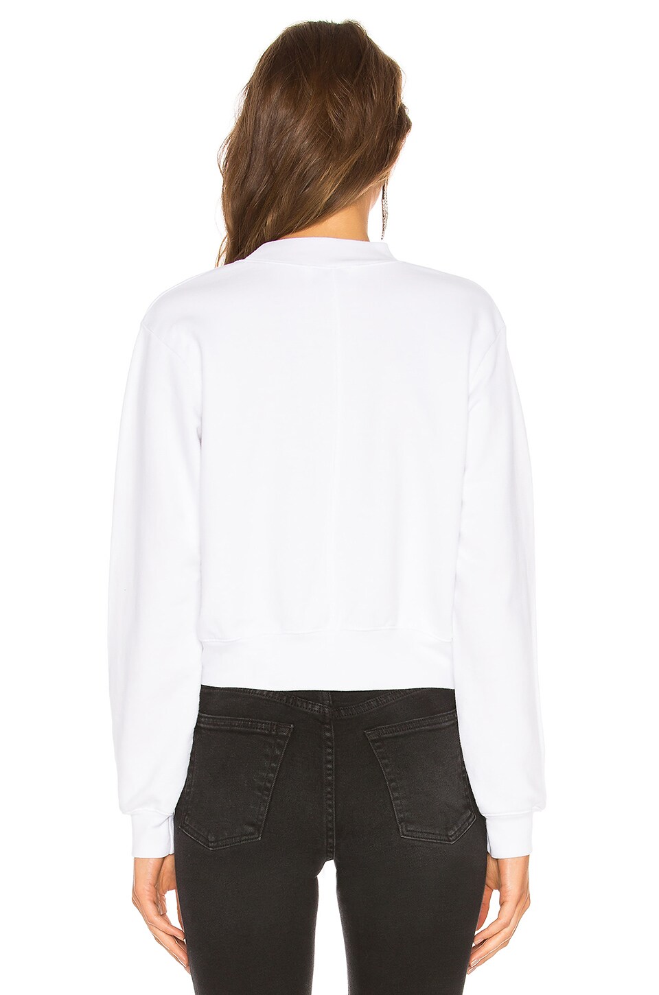 Cotton Citizen Milan Roundneck Cottonjersey Sweatshirt In White