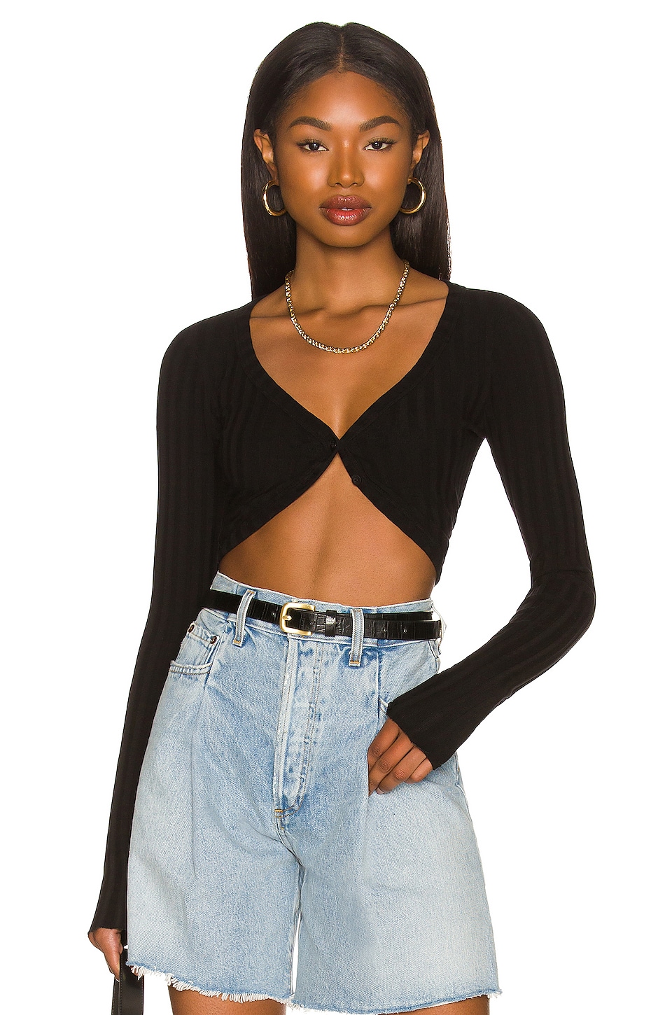 revolve cropped cardigan