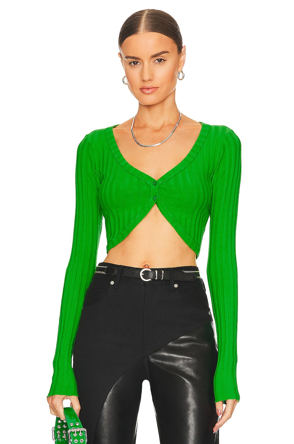 Capri Crop Cardigan Oatmeal main image 1