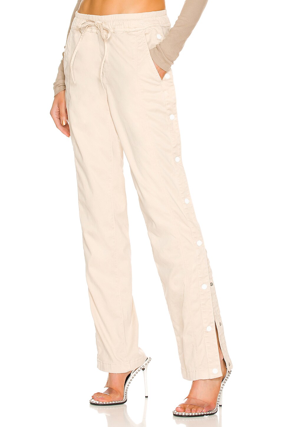 COTTON CITIZEN The London Snap Pant in Oatmeal REVOLVE