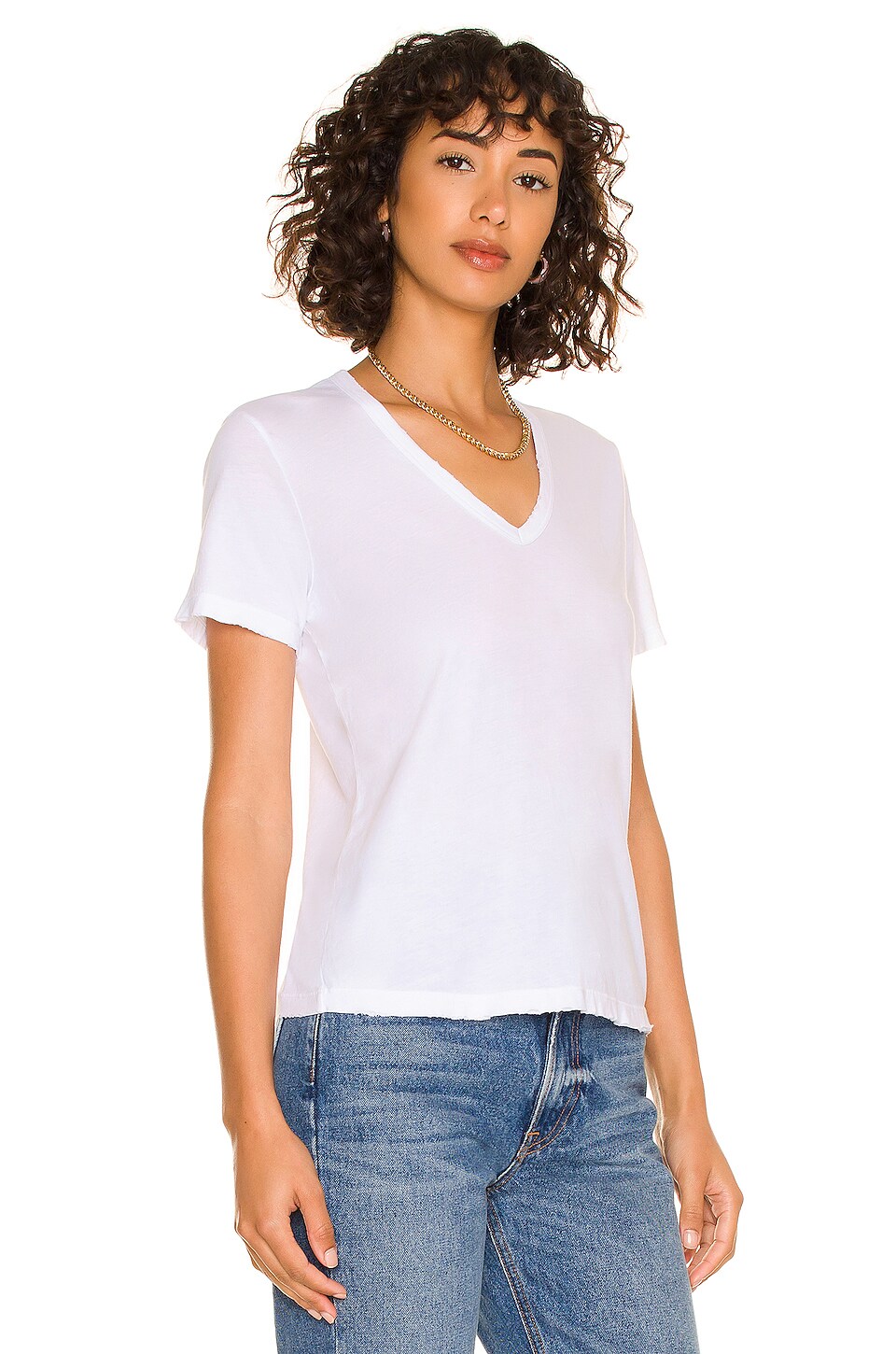 COTTON CITIZEN Standard V Neck in White