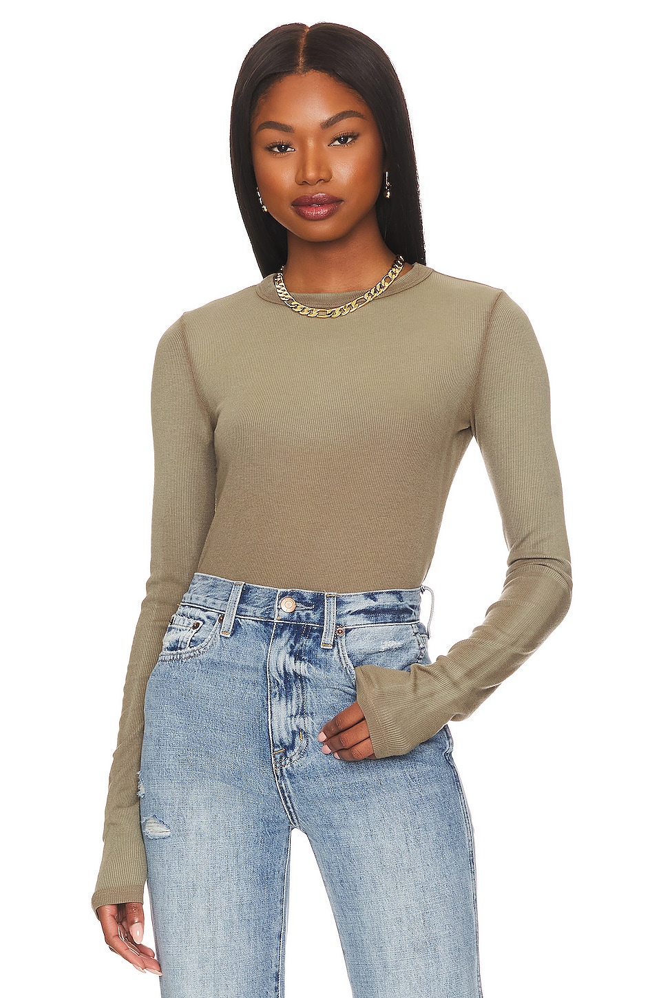 COTTON CITIZEN Verona Crop Top in Chai Cast | REVOLVE