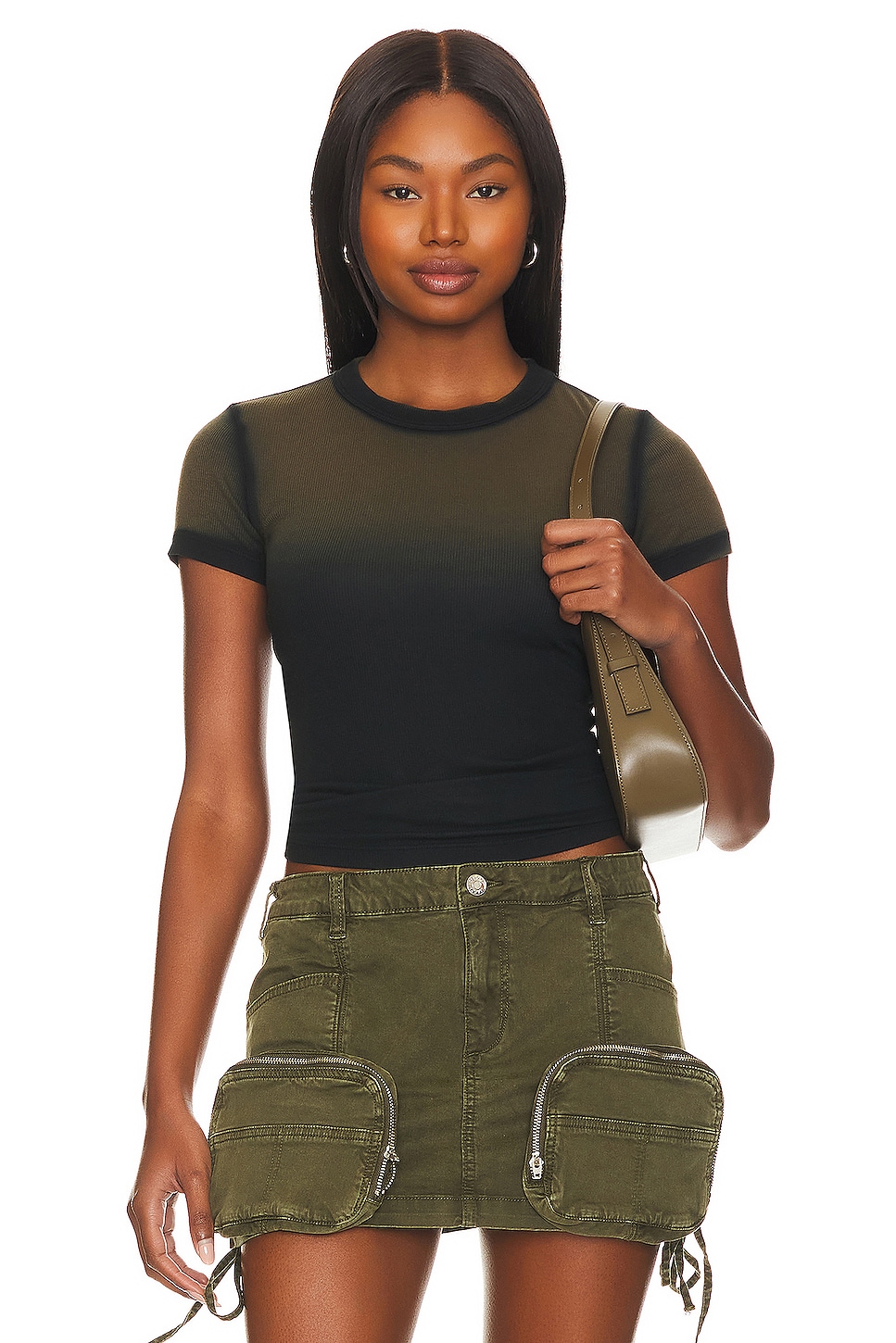 COTTON CITIZEN Verona Tee in Carbon Cast REVOLVE