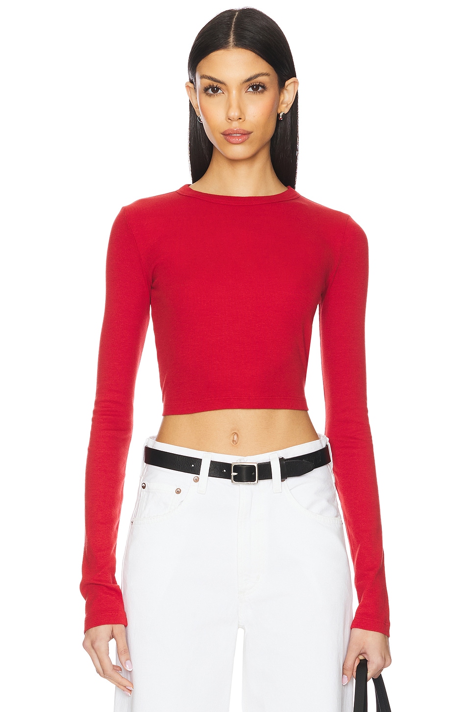 COTTON CITIZEN VERONA クロップシャツ Crimson REVOLVE