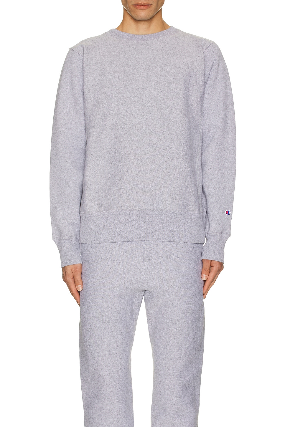 【USA】Reverse Weave ライトグレー champion Champion USA Reverse Weave Crew Sweatshirt in Oxford Grey
